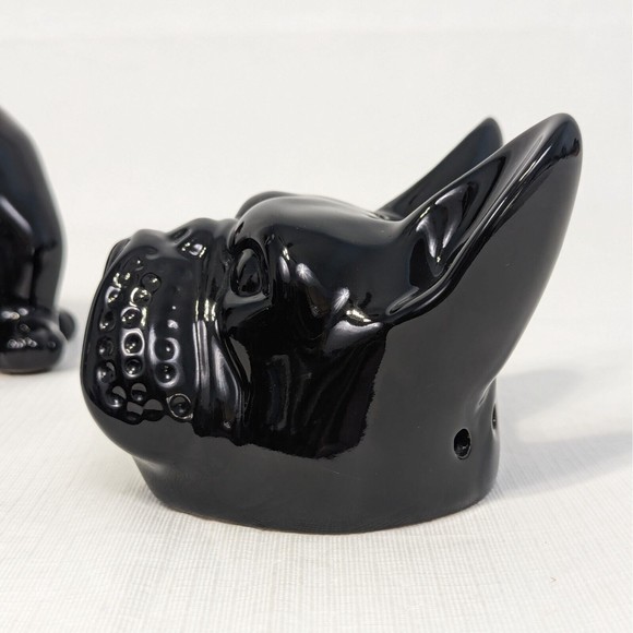 Scentsy French Bulldog Warmer Frenchie Black Red Collar Home Decor Retired - Picture 8 of 15